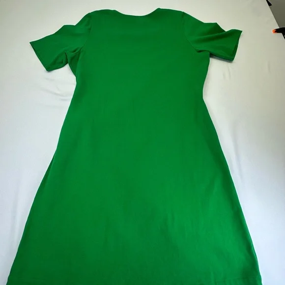 Sezane Chic Green Tie Front Mini Dress - Picture 9 of 11